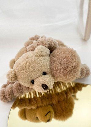 Женская заколка Cute Bear (1800-01) Бежевый - 1800-01 фото