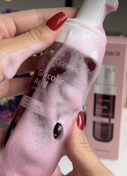 Відлущувальна пінка для обличчя з екстрактом кленового сиропу Glycolic Acid 0292h (2095-01) 150 мл Hollyskin 2095-01 фото