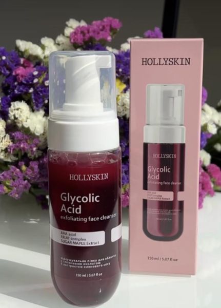 Відлущувальна пінка для обличчя з екстрактом кленового сиропу Glycolic Acid 0292h (2095-01) 150 мл Hollyskin 2095-01 фото