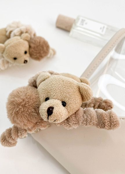 Жіноча заколка Cute Bear (1800-01) Бежевий - 1800-01 фото