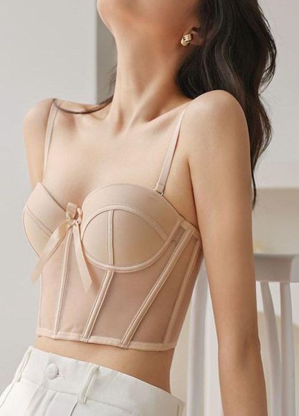 Женский комплект белья с бюстгальтером-корсетом и трусиками Elegant Bow (1586-75-02) Бежевый 80 1586-75-02 фото