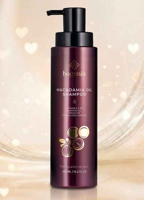 Шампунь для волосся з олією макадамії Macadamia Oil Shampoo BG435 №001 (2026-01) 400 мл Bogenia 2026-01 фото