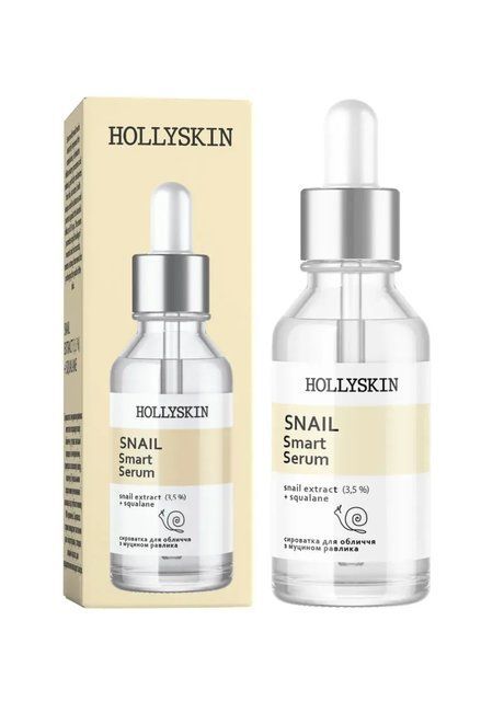 Сироватка для обличчя Snail Smart Serum 0028h (2129-01) Комбінований 30 мл Hollyskin (30 мл) 2129-01 фото