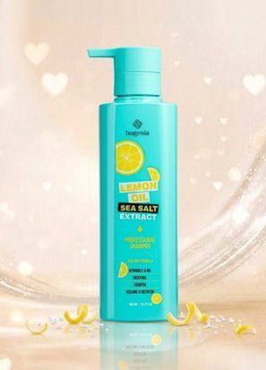 Шампунь для волосся з екстрактом морської солі та олією лимона Lemon Oil Sea Salt Shampoo BG440 №001 (2029-01) 450 мл Bogenia 2029-01 фото