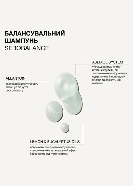 Балансировочный шампунь для волос и кожи головы склонных к жирности Sebobalance (2186-01) 500 мл Triology 2186-01 фото