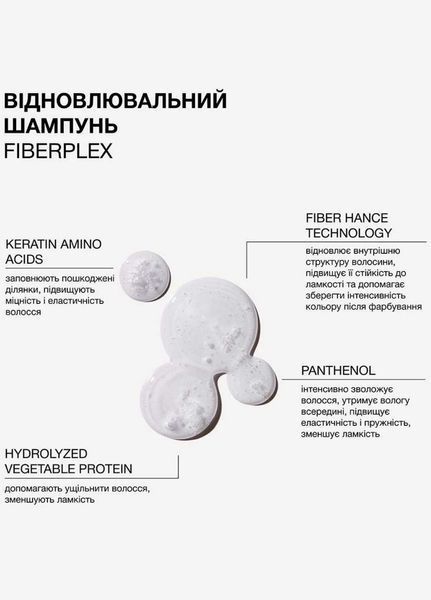 Відновлювальний шампунь для пошкодженого та фарбованого волосся Fiberplex (2187-01) 500 мл Triology 2187-01 фото