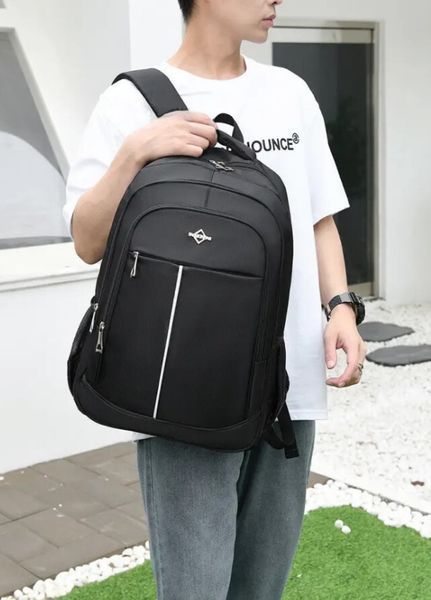 Сучасний міський чоловічий рюкзак Big City Bag (1444-01) Чорний - 1444-01 фото