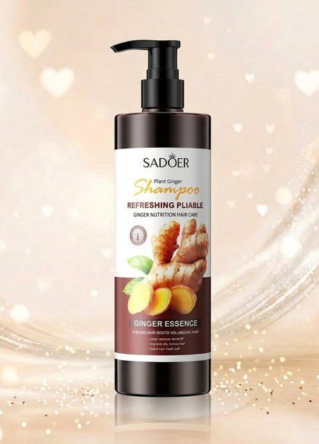 Шампунь для зміцнення волосся з імбиром Refreshing Pliable Ginger Essence Shampoo (2067-01) 500 мл SADOER 2067-01 фото