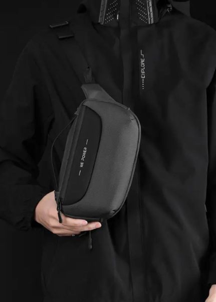 Універсальна чоловіча багатофункціональна сумка Dark Gray Compact (1219-01) Темно-сірий - 1219-01 фото