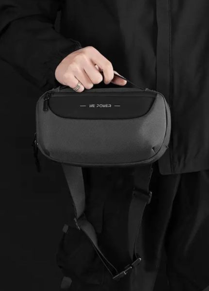 Універсальна чоловіча багатофункціональна сумка Dark Gray Compact (1219-01) Темно-сірий - 1219-01 фото