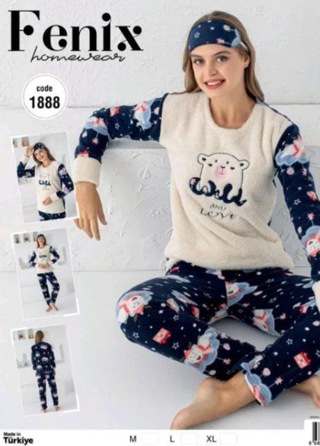 Костюм теплий жіночий Wild Love біло-синій (459-44) Комбінований M 459-44 фото