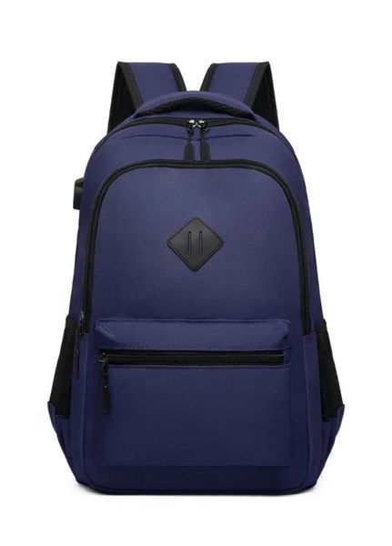 Универсальный городской мужской рюкзак Navy Blue Style (1305-01) Синий - 1305-01 фото