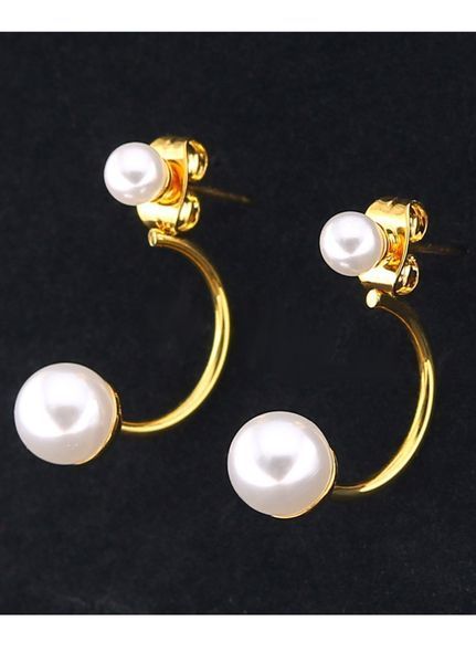 Жіночі сережки Golden Pearl (1559-01) Комбінований - 1559-01 фото