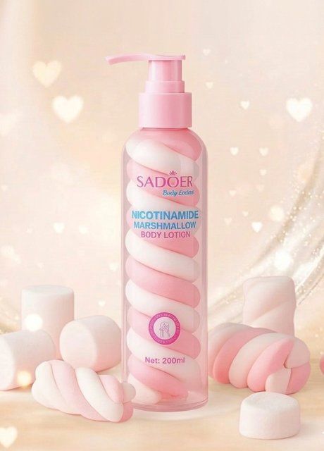 Лосьон для тела увлажняющий парфюмированный с ароматом маршмелоа Body Lotion Nicotinamide Marshmallow (2074-01) 200 мл SADOER 2074-01 фото