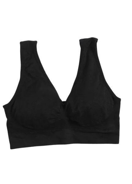 Женский удобный бюстгальтер на широких бретелях Comfort Elastic (1870-46-01) Черный L 1870-46-01 фото