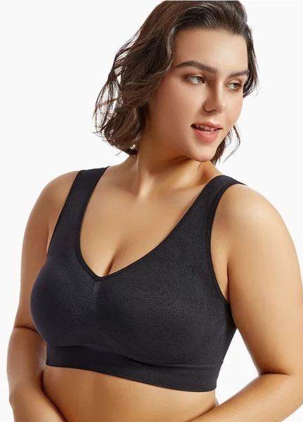 Женский удобный бюстгальтер на широких бретелях Comfort Elastic (1870-46-01) Черный L 1870-46-01 фото