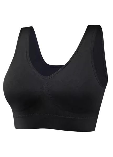 Женский удобный бюстгальтер на широких бретелях Comfort Elastic (1870-46-01) Черный L 1870-46-01 фото