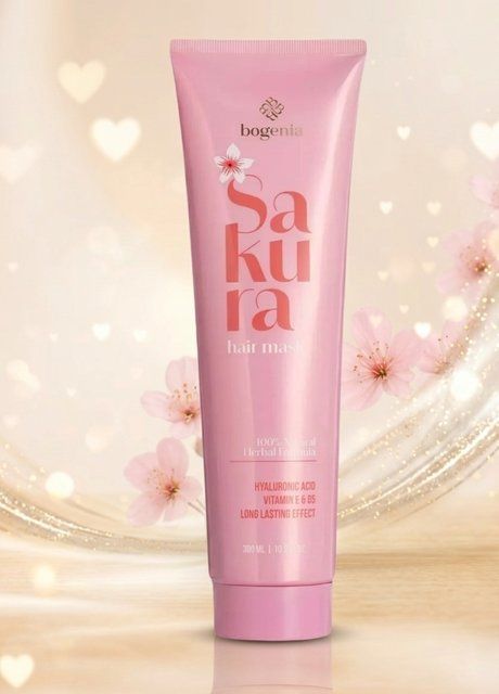 Маска для волосся з екстрактом сакури Sakura Hair Mask BG434 №003 (2039-01) 300 мл Bogenia 2039-01 фото