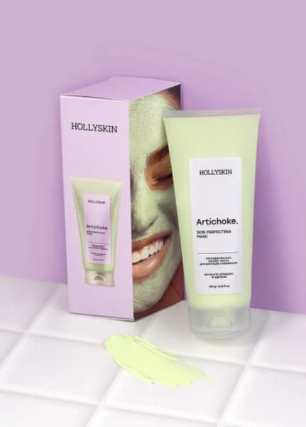 Охолоджувальна ліфтинг маска для боротьби з набряками Artichoke. Skin Perfecting Mask 0298h (2109-01) Комбінований 250 мл Hollyskin (250 мл) 2109-01 фото